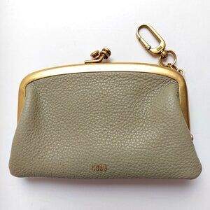 HOBO Cheer Frame Pouch Kisslock Wallet Keychain in Light Green Cactus